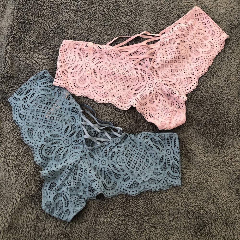 VS Cheeky Lace-Up Back Underwear